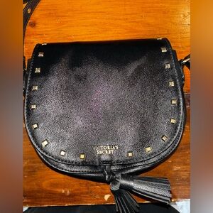 Victoria's Secret Black Studded Crossbody Bag